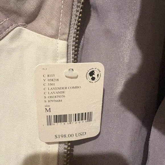 Free People We The Free Toni Pieced Jacket Medium Lavender Combo NWT - Picture 5 of 7